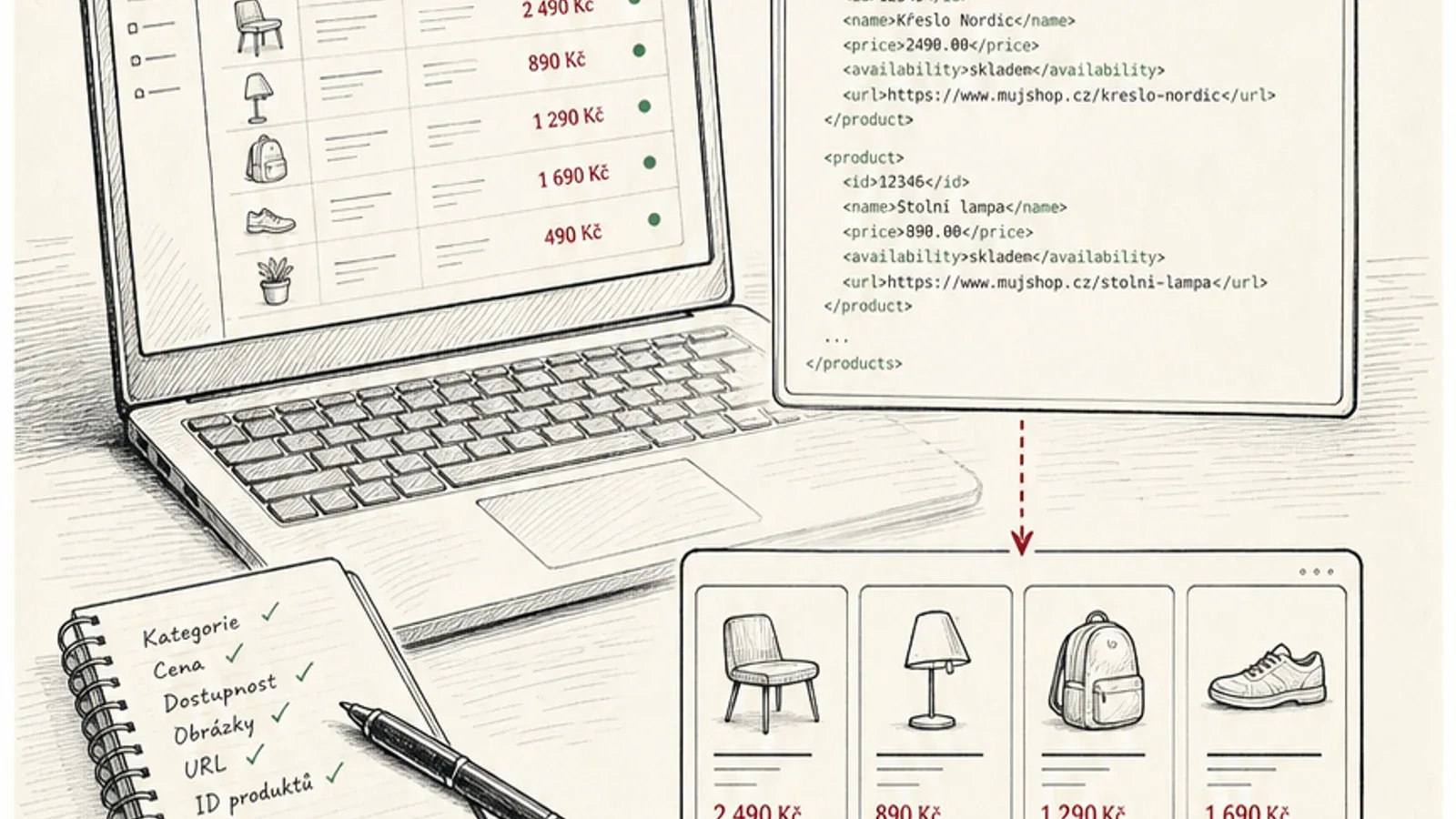 Produktové XML feedy: jak fungují a kde vznikají chyby