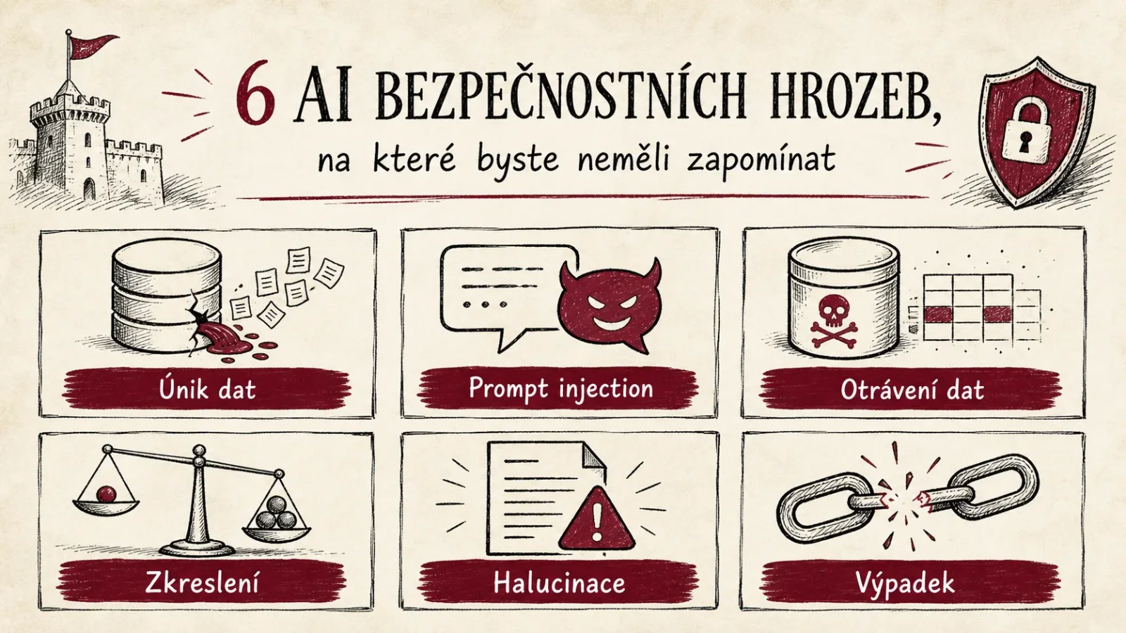 Přehled bezpečnostních hrozeb u AI systémů