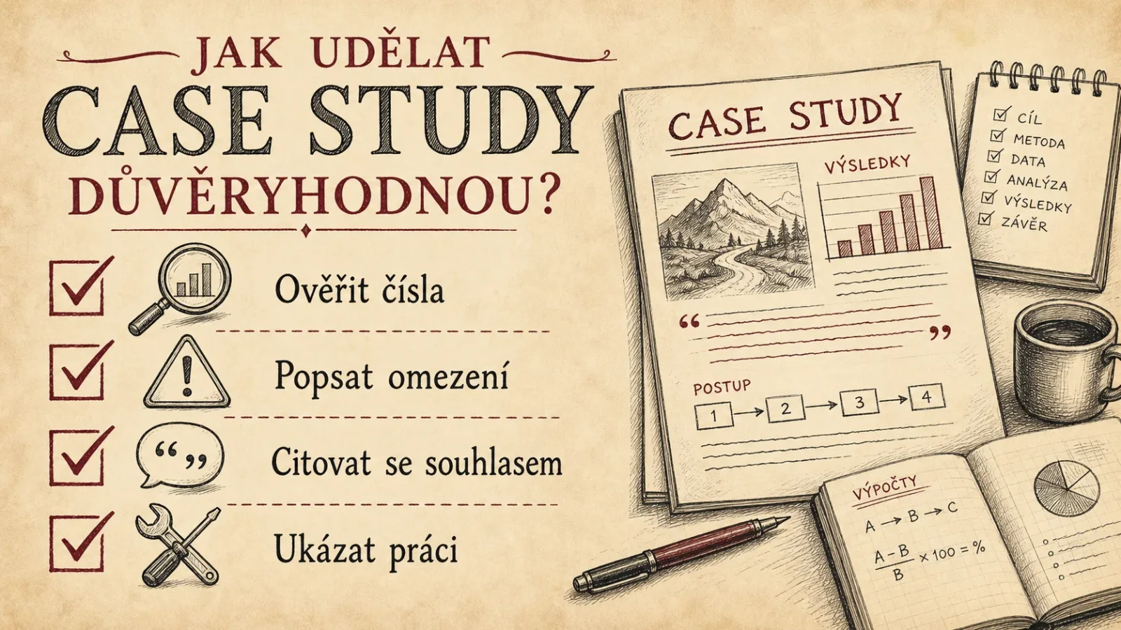 Kontrolní seznam důvěryhodné případové studie