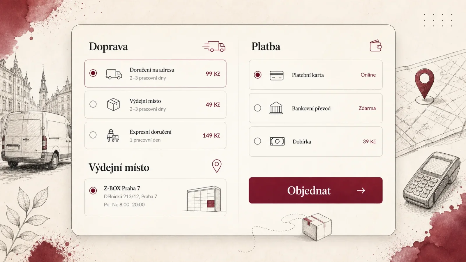 Jak nastavit dopravu a platby ve WooCommerce